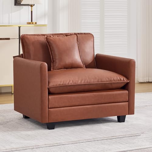 41'' Oversized Accent Chair, Cloud Deep Seat Living Room Chair by WUTUTUEE