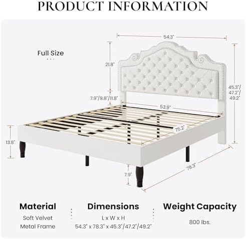 SHA CERLIN Full Size Bed Frame - Image 2