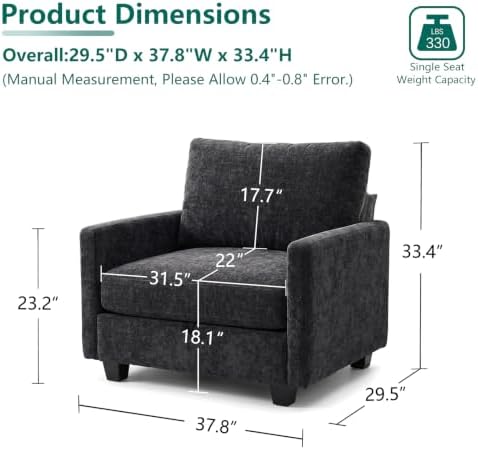 Singel Seat Modern Couches for Living Room - Image 2