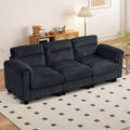 HAOMARKETS Corduroy Sofa Set, Upholstered 3-Seater Couch by HAOMARKETS