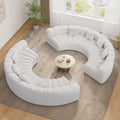 Luxanimarion Oversized Curved Cloud Couch, 8 Seater Modern Round Modular by Luxanimarion