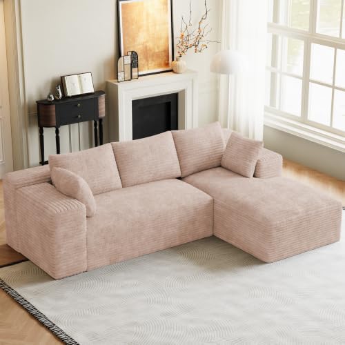 ONEMMLION 96" L-Shaped Cloud Boneless Couch Sofa by ONEMMLION