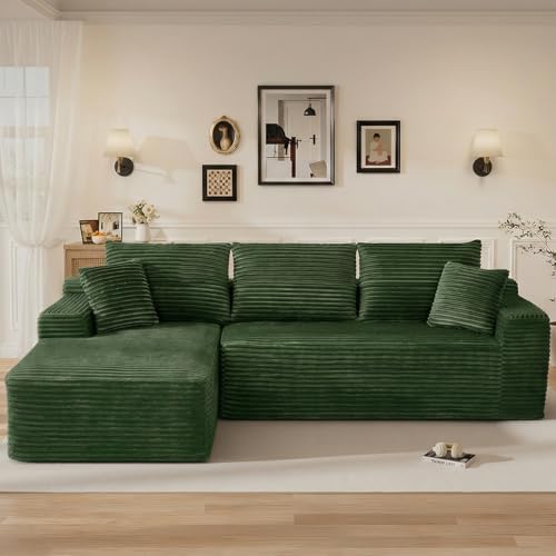108" L Shaped Cloud Boneless Sectional Couches by Unknown