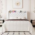 Allewie Full Size Bed Frame, Storage Headboard & Charging Station by Allewie