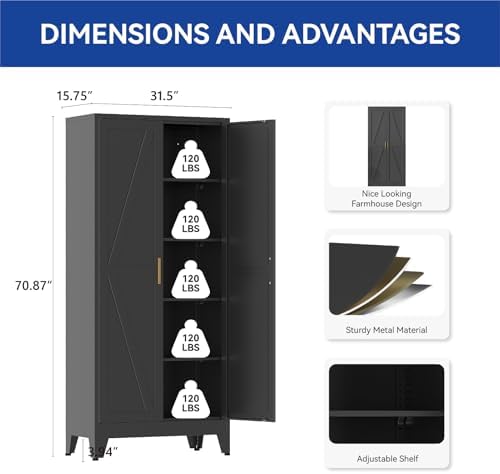 COFaR Metal Pantry Cabinet - Image 2