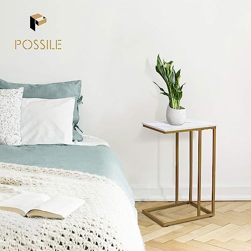 Possile C Shaped End Table Set of 2, Small Side Table - Image 2