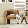 COLAMY Modern Accent Chair, Upholstered Barrel Chair by COLAMYHOME