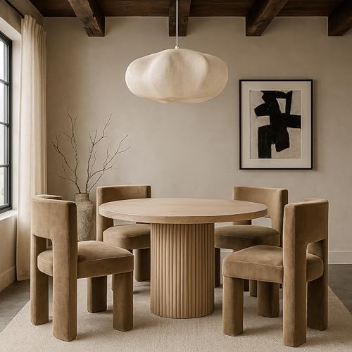 Meridian Furniture 945Taupe-C Zuno Collection Modern | Contemporary Dining Chair - Image 2