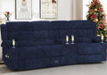 Dresegmt Recliner Sofa with Storage Console, Flip Middle Backrest Design by Dresegmt