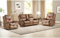 EBELLO 2-Piece Manual Recliner Sofa Set, Faux Leather 2 Message Single Recliner by EBELLO