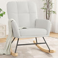 Nursery Rocking Chair, Upholstered Glider Rocker by AYEASY