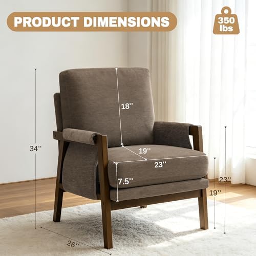 RNKSFX Dark Brown Accent Chairs - Image 2