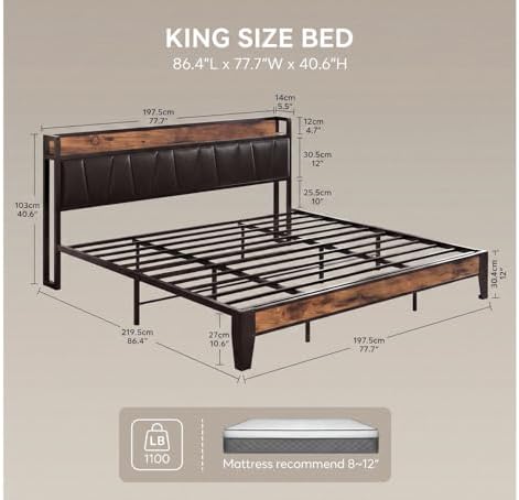 LIKIMIO King Size Bed Frame - Image 2