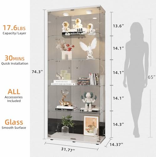 LFT HUIMEI2Y 5-Tier Glass Display Cabinet - Image 2