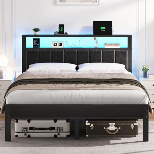 OLEVS Queen Size Bed Frame by OLEVSHOME