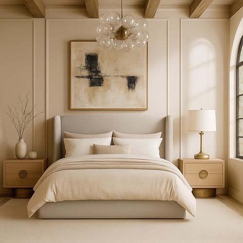 Meridian Furniture B1282Beige-Q Kendall Collection Modern | Contemporary Queen - Image 2