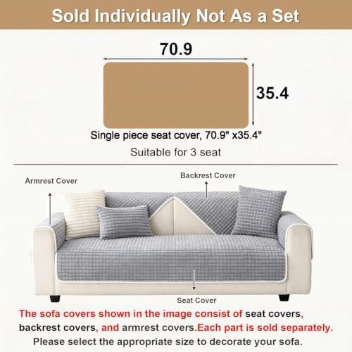 Soft Velvet Fuzzy Couch Covers Washable - Image 4