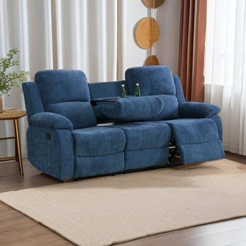 A Ainehome Living Room Furniture Set Leather Recliner Sofa Set Loveseat Chair by AAinehome
