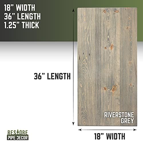 PIPE DECOR Restore Solid Wood Coffee Table Top 18 in. x 36 in. x 1.25 in. - Image 2