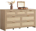 SICOTAS 7 Drawer Rattan Dresser by SICOTAS