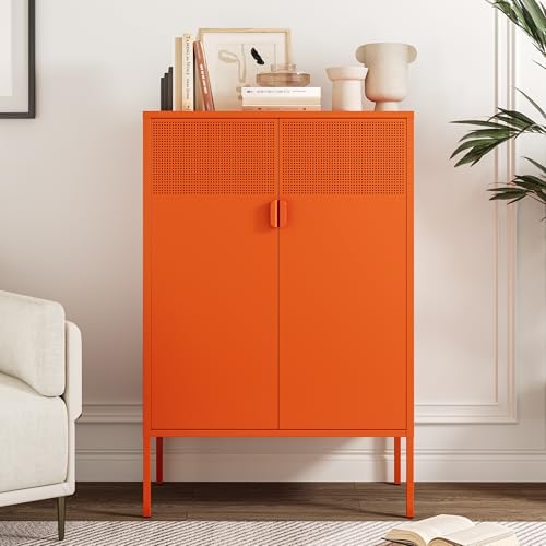 Chshin Metal Storage Cabinet, Kitchen Pantry Storage Cabinet, Metal Sideboard by MODERNMETALSTORAGECABINETS