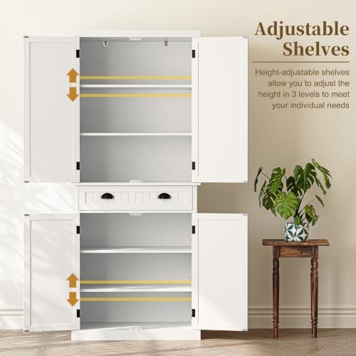 ARTPOWER 72" Tall Freestanding Pantry & Kitchen Storage Cabinet - Image 6