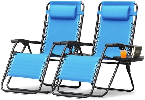 Homall Zero Gravity Chair Adjustable Folding Lawn Lounge Chairs Outdoor Lounge by Homall