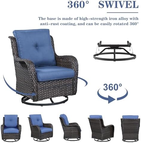 Belord Wicker Outdoor Furniture Patio Furniture Set - Image 6