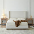 King Boucle Bed Frame with 53.1" Tall Headboard by OFLILAK