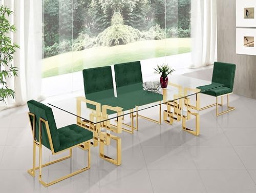Meridian Furniture Pierre Collection Modern | Contemporary Velvet Dining Chair - Image 2