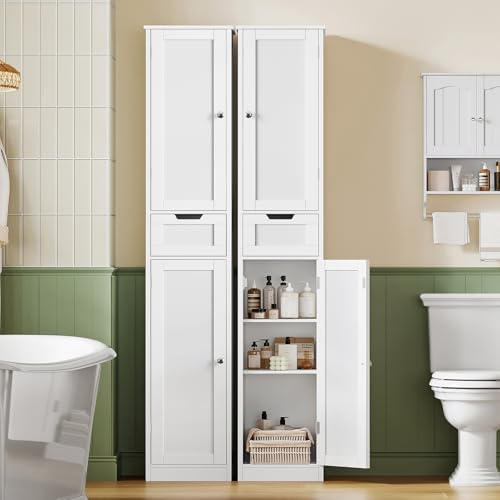Iwell 66.9" Tall Bathroom Storage Cabinet - Image 2