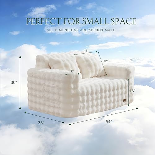 ZurNesfure Sofa Couch Loveseat Boneless Sofa - Image 2