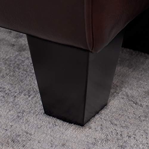 Serta Palisades 73" Track Arm Sofa, Durable Bonded Leather, Soft Pillow Back - Image 6