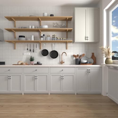 Haliwu 30 Pack 3" Kitchen Cabinet Handles White Marble Grain Cabinet Pulls - Image 4