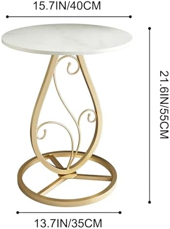 Round End Table Living Room, Small Side Table - Image 2