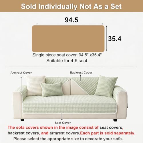 Soft Velvet Fuzzy Couch Covers Washable - Image 3