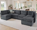 Jocisland Oversized Cloud Couch Sectional, U-Shaped Modular Couch by Jocisland