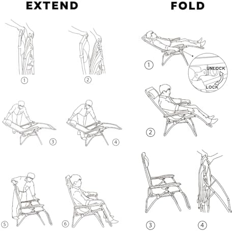 Colegence Oversized Zero Gravity Chairs Set of 2, 400-lb Capacity Recliner - Image 6