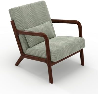 Garvee Mid Century Accent Chair, Upholstered Armchair - Image 7