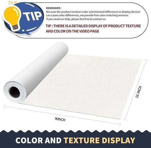 ONine Leather Repair Patch，Leather Repair Tape, 16 x 90 inches Leather Repair - Image 2