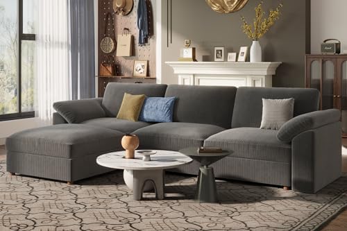 EASE MOOSE Oversized L Shape Sectional Modular Cloud Couch - Image 5