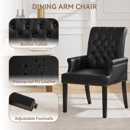WUTUTUEE PU Leather Dining Chair - Image 4