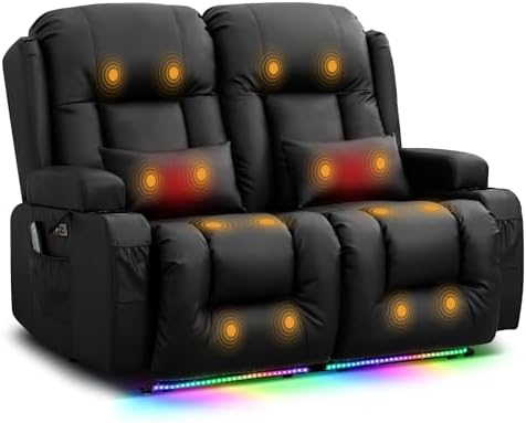 TUNYI Power Loveseat Recliner Sofa by Becomesyourhomepartner