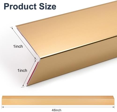 10PCS 48" Metal Corner Protectors, Aluminum Self Adhesive Corner Guards - Image 2