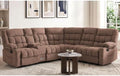 Reclining Sectional Sofa, L Shaped Recliner Couch, 6 Seater by Unknown