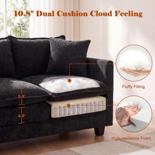 50'' L-Shape Loveseat Sofa - Image 5
