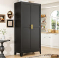 PAOFIN 75" Metal Kitchen Pantry Cabinet, Storage Cabinet by PAOFIN