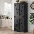71in Farmhouse Kitchen Pantry Cabinet, Tall Storage Cabinet by chartustriable