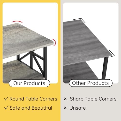 AWQM Gray Coffee Table for Living Room - Image 6