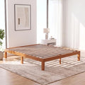 DUMOS Solid Wood Platform Queen Bed Frame, 12inch Wooden Mattress Foundation by DumosLifestyle